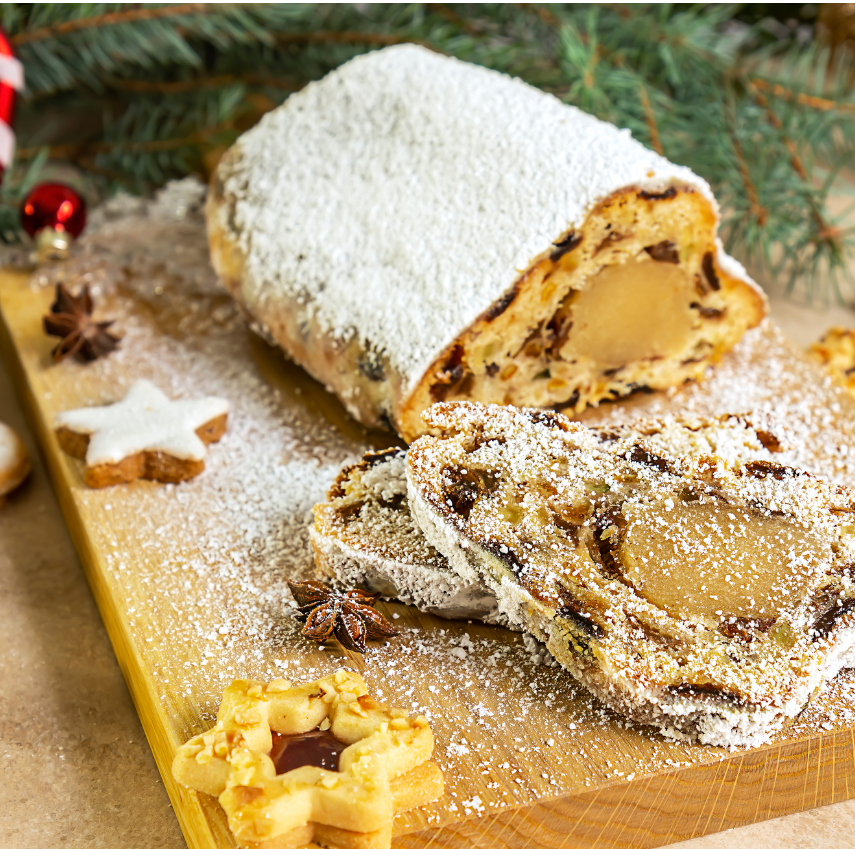 Holiday Stollen with home made marzipan